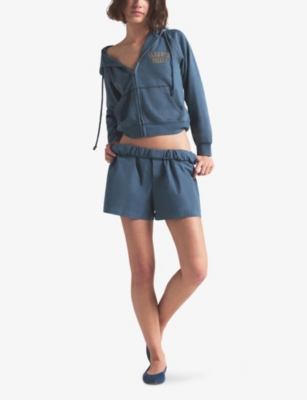 SKIMS: Logo-Patch Cotton-Poplin Boxer Shorts