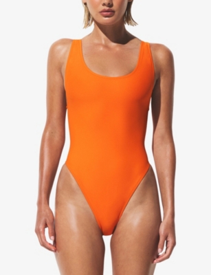 SKIMS: Signature Swim Scoop-Neck Swimsuit