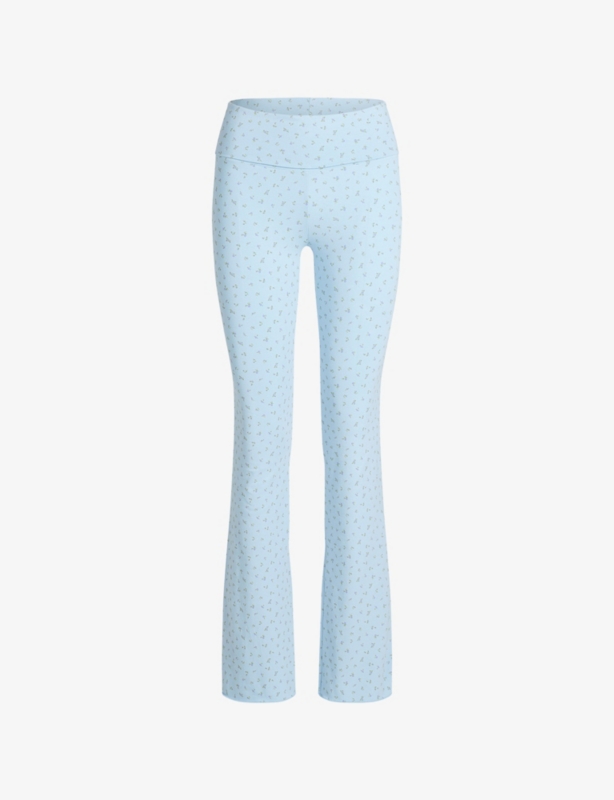 Foldover Lounge Cotton-Jersey Trousers