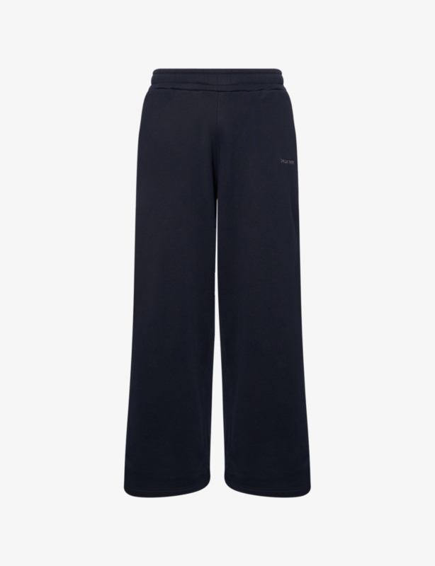 Elasticated Wide-Leg Cotton Jogging Bottoms