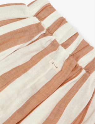 ORGANIC ZOO: Sienna Stripe-Print Cotton Resort Trousers 6 Months - 5 Years