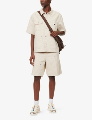 CARHARTT WIP: Michigan Short-Sleeve Cotton-Linen Shirt