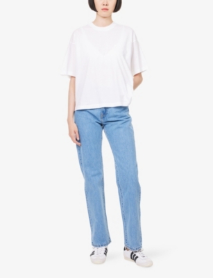 Carhartt Omens Blue Noxon Straight-leg Denim Jeans In Blue