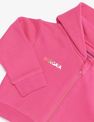 PANGAIA: 365 Brand-Print Cotton-Jersey Hoody 0-24 Months