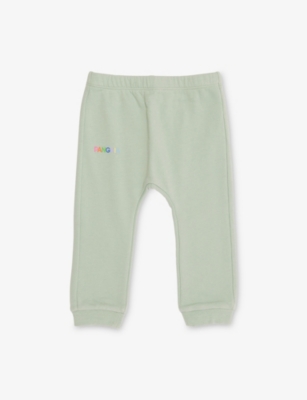 PANGAIA: Brand-Print Straight-Leg Cotton-Jersey Jogging Bottoms 0-24 Months