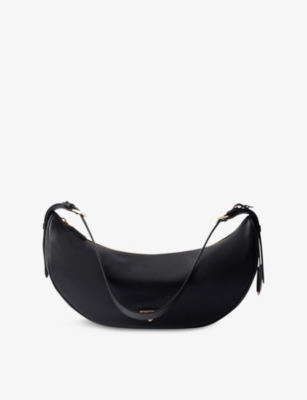 PRADA: Logo-Embellished Leather Shoulder Bag
