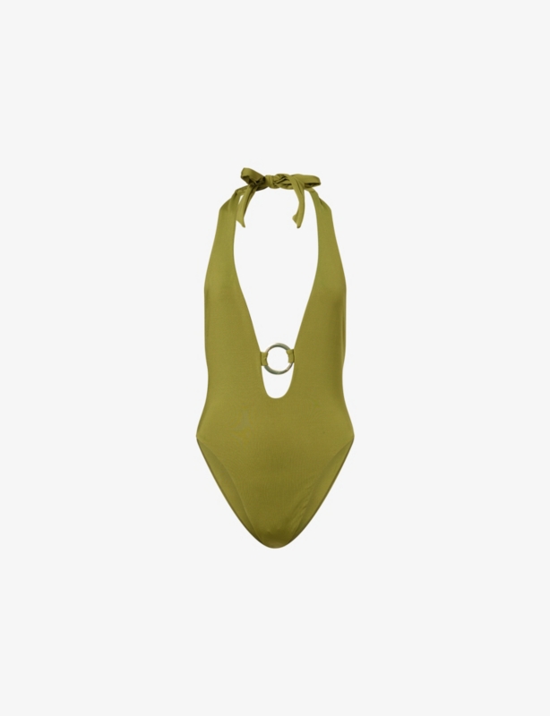 Montego Plunge Ring-Detail One Piece Swimsuit