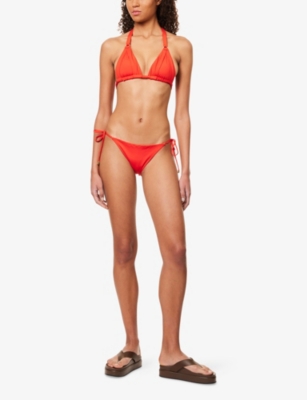 Monday Swimwear Womens Chili Pepper Le Marais Bikini Bottoms