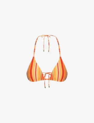 MONDAY SWIMWEAR: Palma Sardinia Stripe Bikini Top