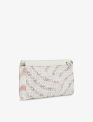 Christian Louboutin Mens Multi/leche/white Funky Woven Clutch