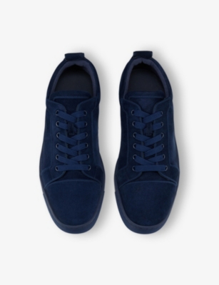 CHRISTIAN LOUBOUTIN: Louis Junior Suede Low-Top Trainers