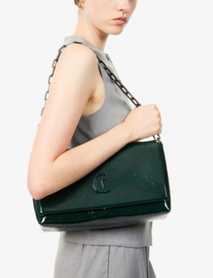Christian Louboutin Womens Loubi54 Leather Shoulder Bag Tropical