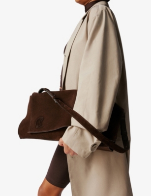 Christian Louboutin Womens Cosme Baggy Large Leather Shoulder Bag