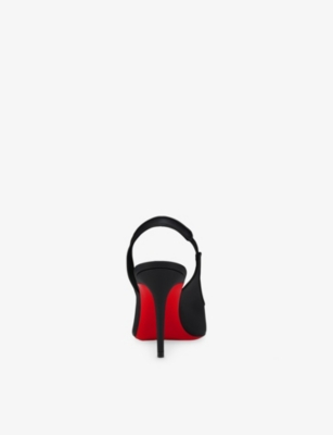 Christian Louboutin Sporty Kate Leather Slingback Pumps 85 In Black