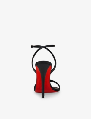 Christian Louboutin Miss Z Nappa Leather Heeled Sandals 100 In Black