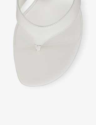 Christian Louboutin Jane Tonga Leather Red Sole Slide Sandals