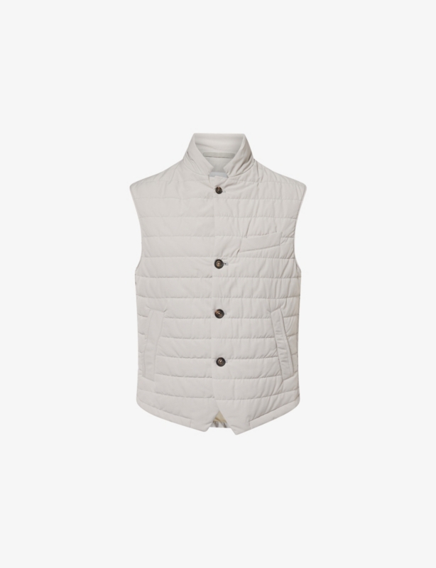 Sleeveless Lightly-Padded Gilet