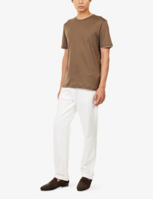 ELEVENTY: Double-Layered Crewneck Cotton T-Shirt