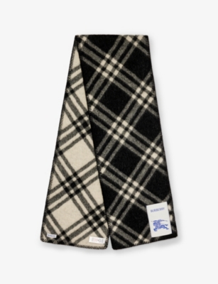 スカーフ BURBERRY MU SLD TRI-BAR CHK WO SCARF BURBERRY - B Mu Tri Bar Chk Wo Scf | Selfridges.com