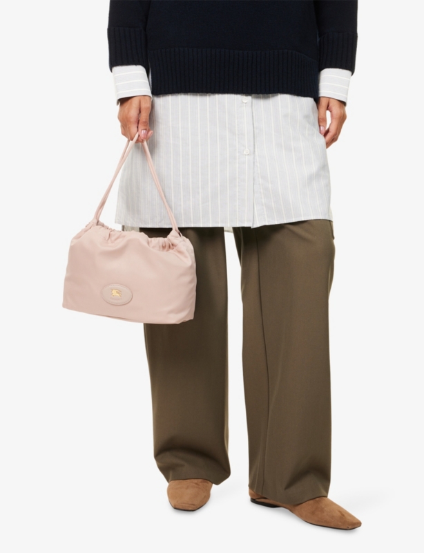 Reversible Horseshoe Drawstring Woven Pouch​