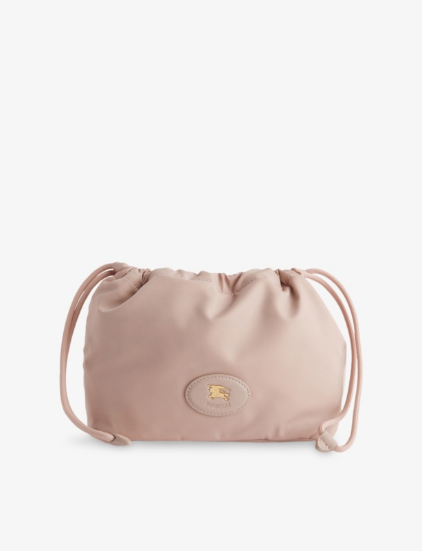 Reversible Horseshoe Drawstring Woven Pouch​