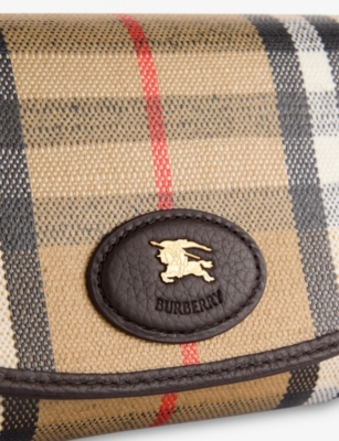 BURBERRY: Highlands Continental Cotton-Blend Wallet