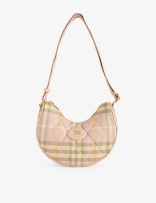 Burberry Womens Teacup Horseshoe Woven Cross-body Bag