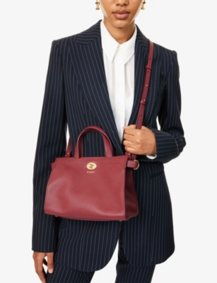 Burberry Womens Punnet Cotswolds Mini Leather Tote Bag