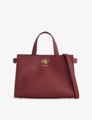 Burberry Womens Punnet Cotswolds Mini Leather Tote Bag