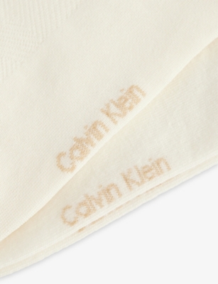 CALVIN KLEIN: Pack of Two Stretch-Mesh Ankle Socks