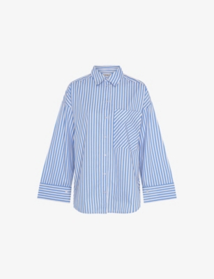 OMNES: Kendra Stripe Relaxed-Fit Cotton Shirt