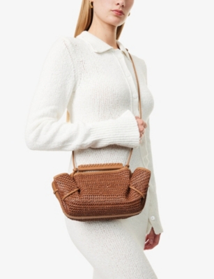 HEREU: Arta Mini Raffia Shoulder Bag