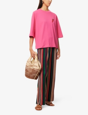 FARM RIO: Spicy Pepper Relaxed-Fit Cotton-Jersey T-Shirt