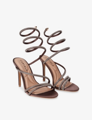 CARVELA: Spiral 105 Crystal-Embellished Heeled Sandals