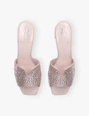 GINA: Florence Heeled Leather Mules