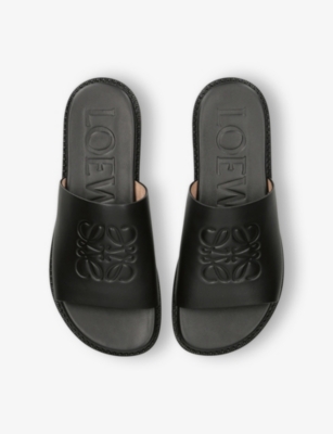 Loewe Flex Anagram Slide Sandals For Men In Black