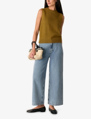 WHISTLES: Regular-Fit Pointelle Knitted Tank