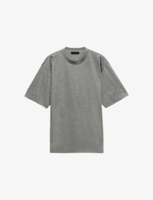 PRADA: Logo-Embroidered Crewneck Cotton-Jersey T-Shirt