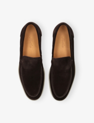 Aurélien Yacht Loafer Aus Wildleder In Black