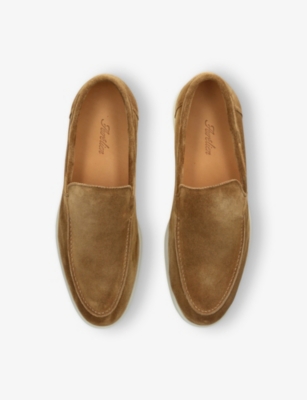 Aurélien Mens Tan Yacht Suede Loafers Eur 40 / 6 Uk
