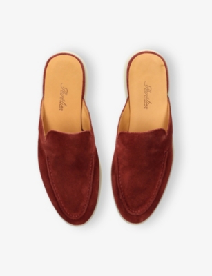 AURELIEN: Yacht Suede Loafer Mules
