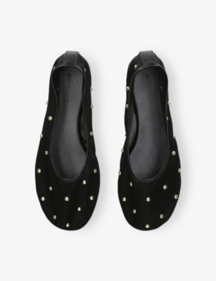 DEAR FRANCES: Balla Mesh-Stud Ballet Flats
