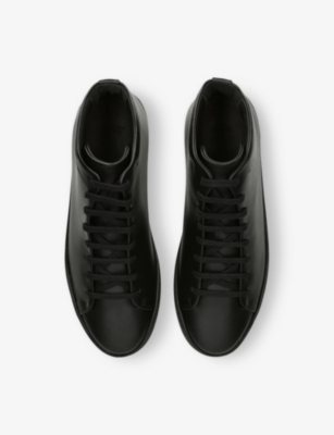 Shop Jak Mens Black Royal Hi Nz Leather High-top Trainers Eur 40 / 6 Uk