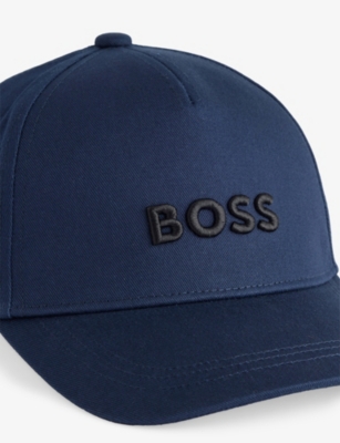 BOSS: Embroidered Cotton Baseball Cap 6-16 Years