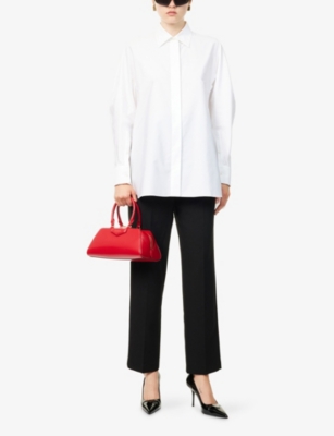 GIVENCHY: Oversized Cocoon Cotton-Poplin Shirt