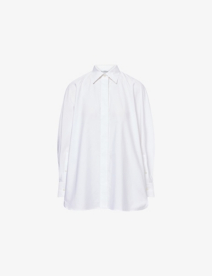 GIVENCHY: Oversized Cocoon Cotton-Poplin Shirt