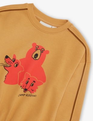 MINI RODINI: Camp Rodini Relaxed Cotton-Jersey Sweatshirt 9 Months-9 Years