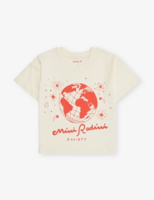 MINI RODINI: Society Short-Sleeves Cotton-Jersey T-Shirt 9 Months-11 Years
