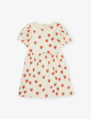 MINI RODINI: Outlined Hearts Short-Sleeve Stretch-Cotton 9 Months - 11 Years