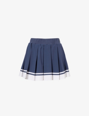 VARLEY: Mariam Pleated Stretch-Woven Skort